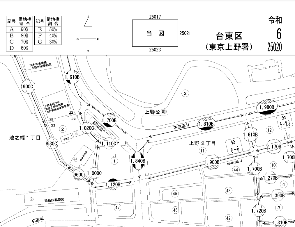 借地権割合の調べ方